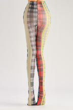 Colorful Tartan Tights Women's Fancy Dress Costume Accessories, Perfect for Parties, Office, Street Fashion, and Daily Wear