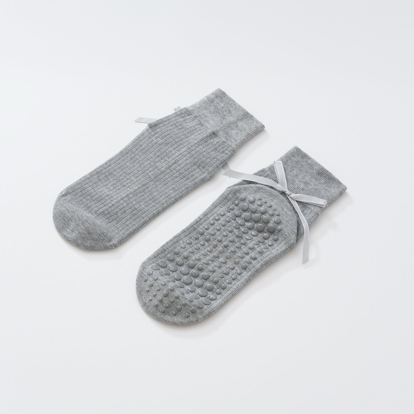 Thin Bow Ribbon Yoga Socks-Grainvity