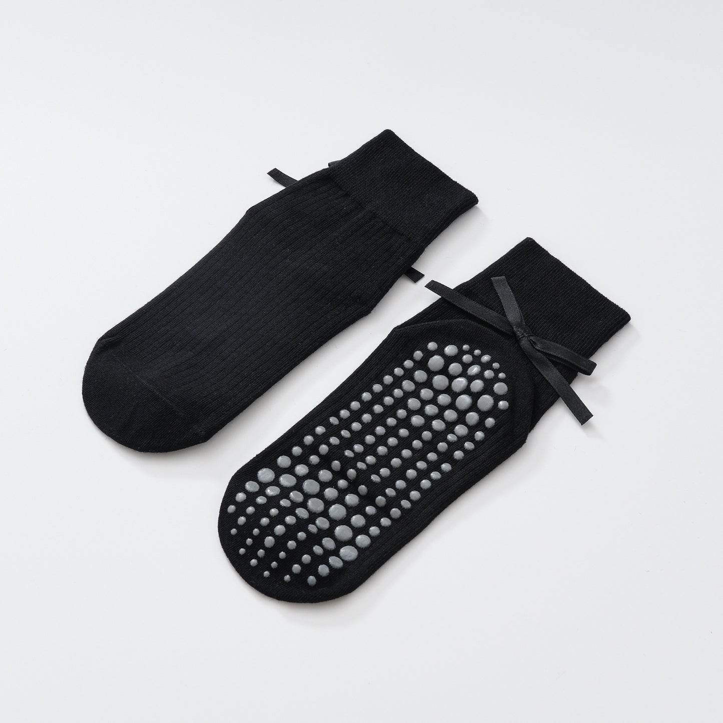 Thin Bow Ribbon Yoga Socks-Grainvity