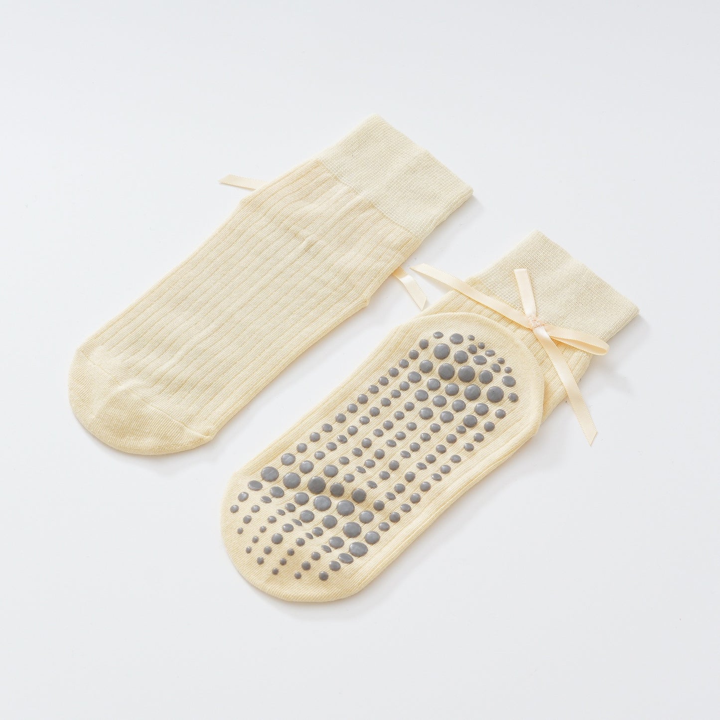 Thin Bow Ribbon Yoga Socks-Grainvity