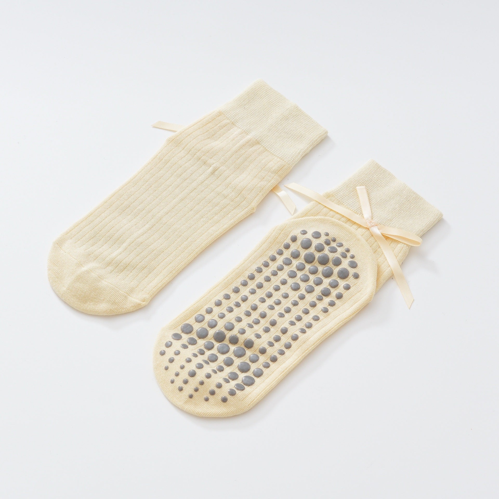 Thin Bow Ribbon Yoga Socks-Grainvity