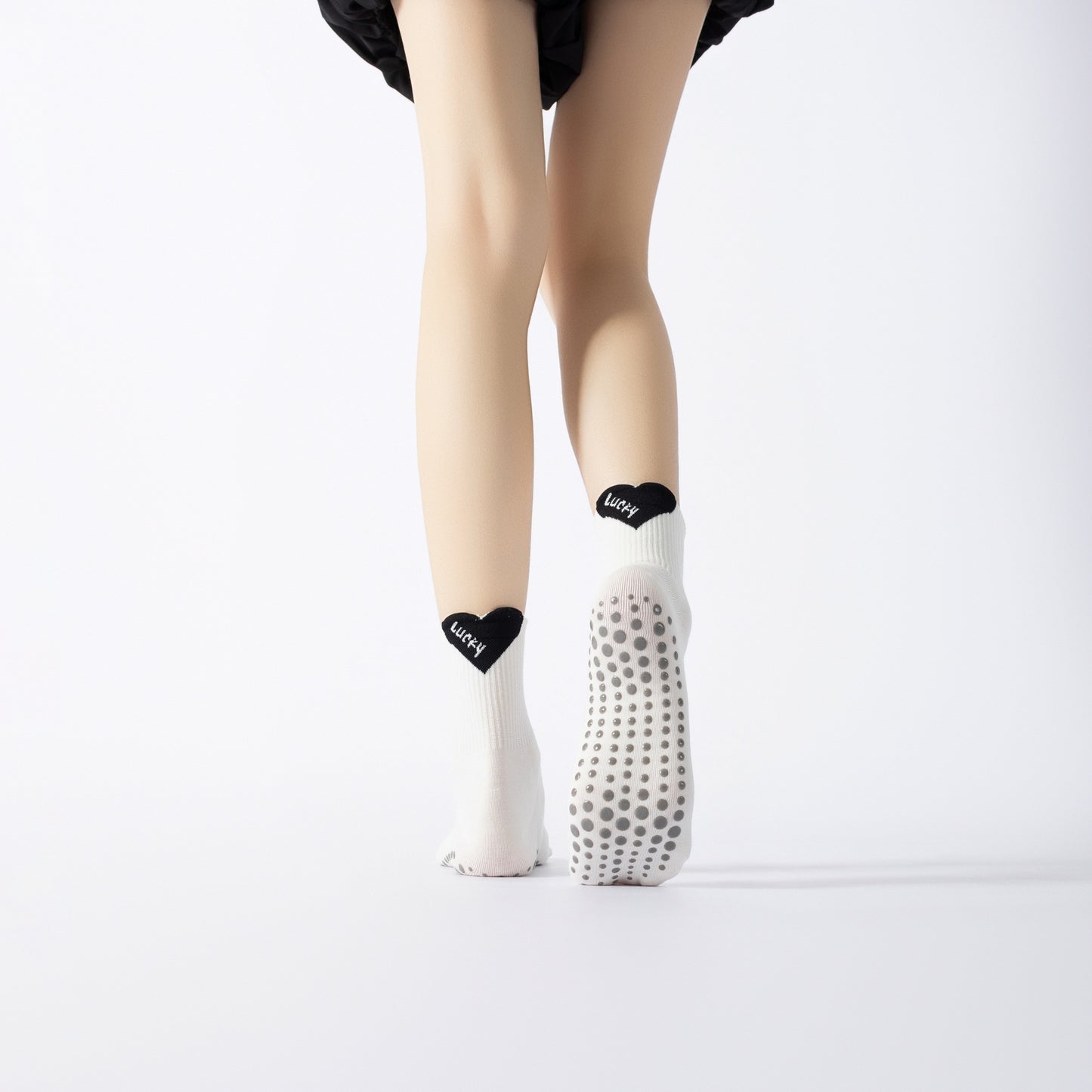 Thin Breathable Heart Yoga Socks-Grainvity