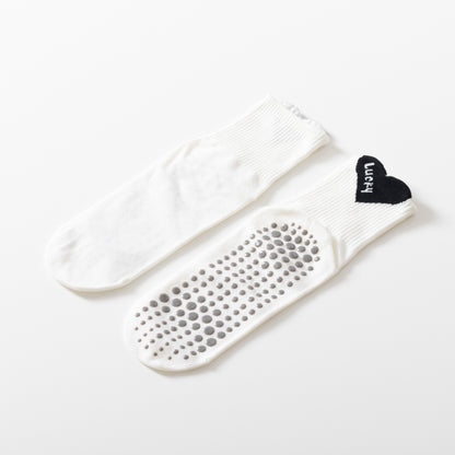 Thin Breathable Heart Yoga Socks-Grainvity