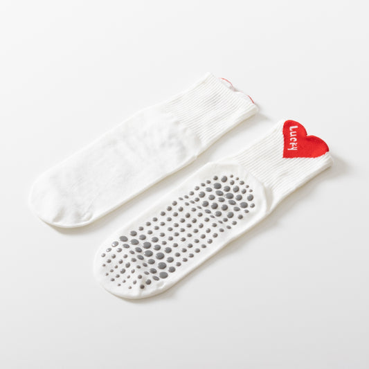 Thin Breathable Heart Yoga Socks-Grainvity