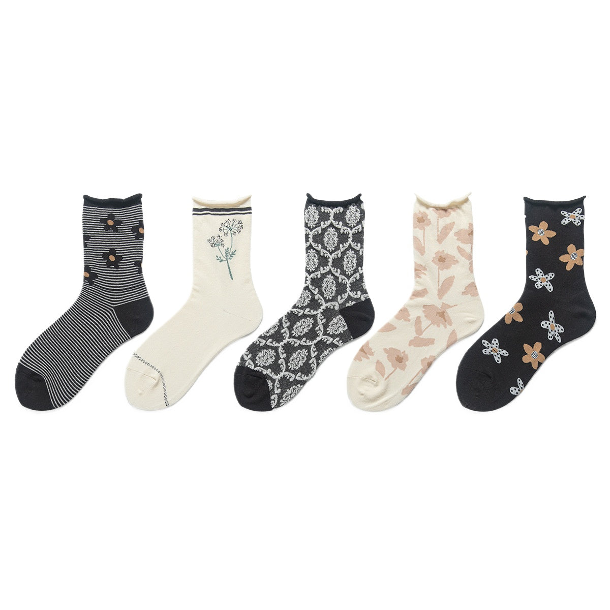 Vintage Floral Socks-Grainvity