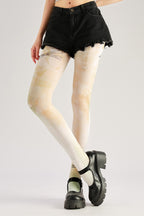 Pearl Lace Print Vintage Women Tights