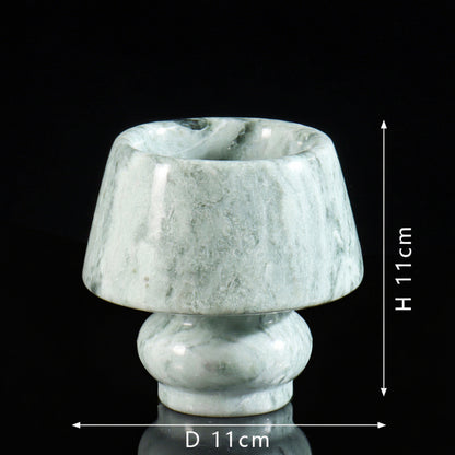 Wabi-Sabi Bud Marble Vase-Grainvity