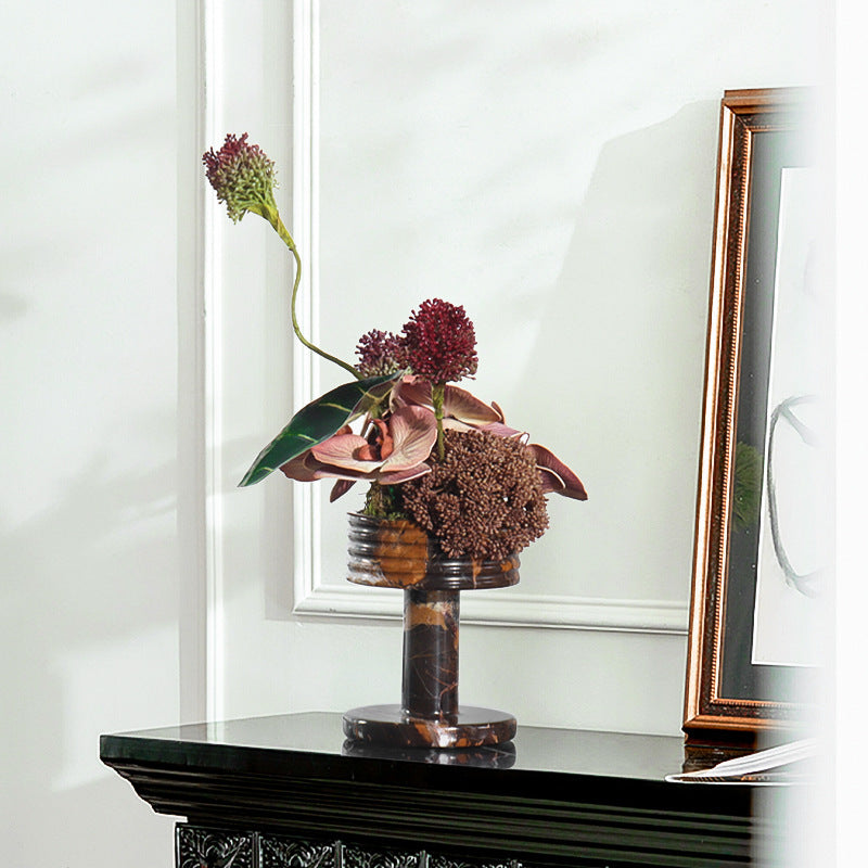 Wabi-Sabi Style Marble Vase-Grainvity