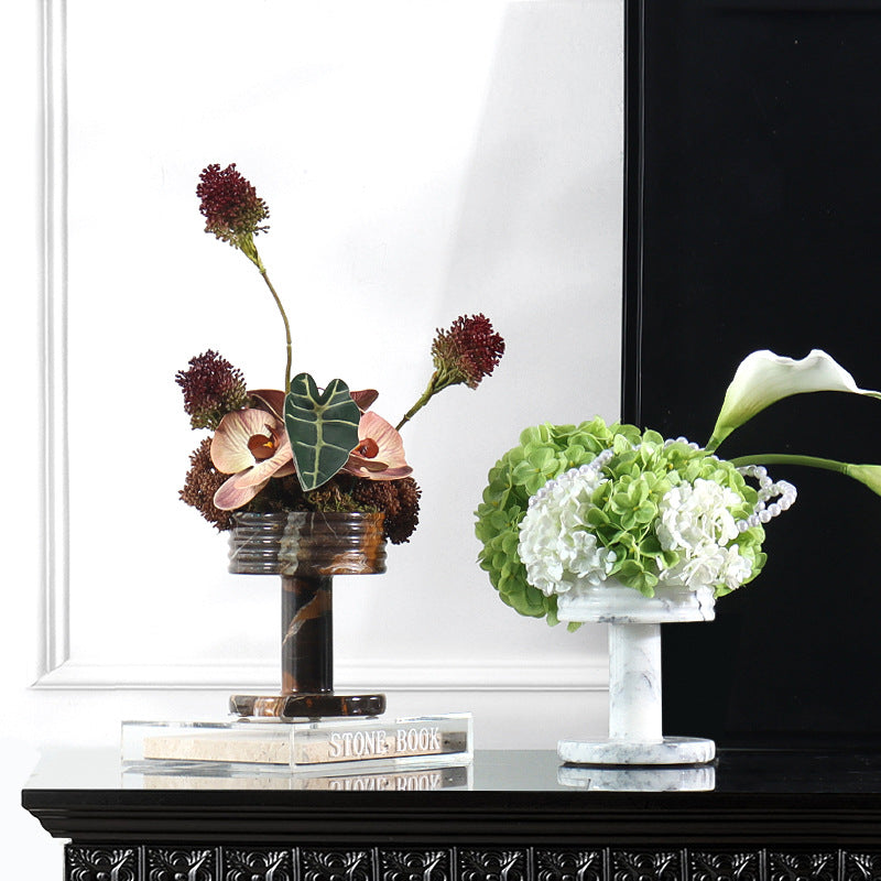 Wabi-Sabi Style Marble Vase-Grainvity