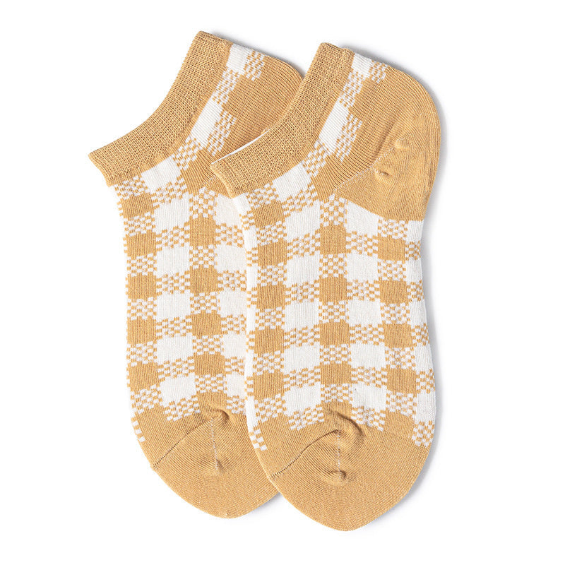 Women Tartan Socks Ankle-Grainvity