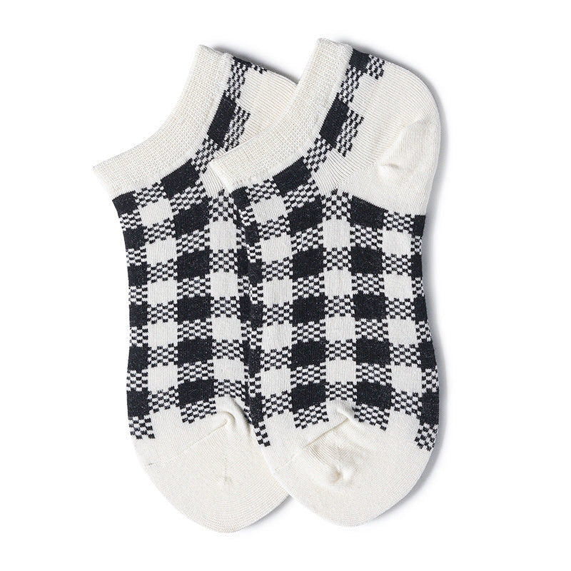 Women Tartan Socks Ankle-Grainvity