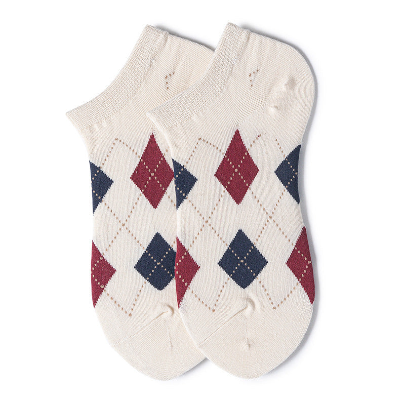 Women Tartan Socks Ankle-Grainvity