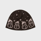 women Snowman Hat Coffee Color winter gift