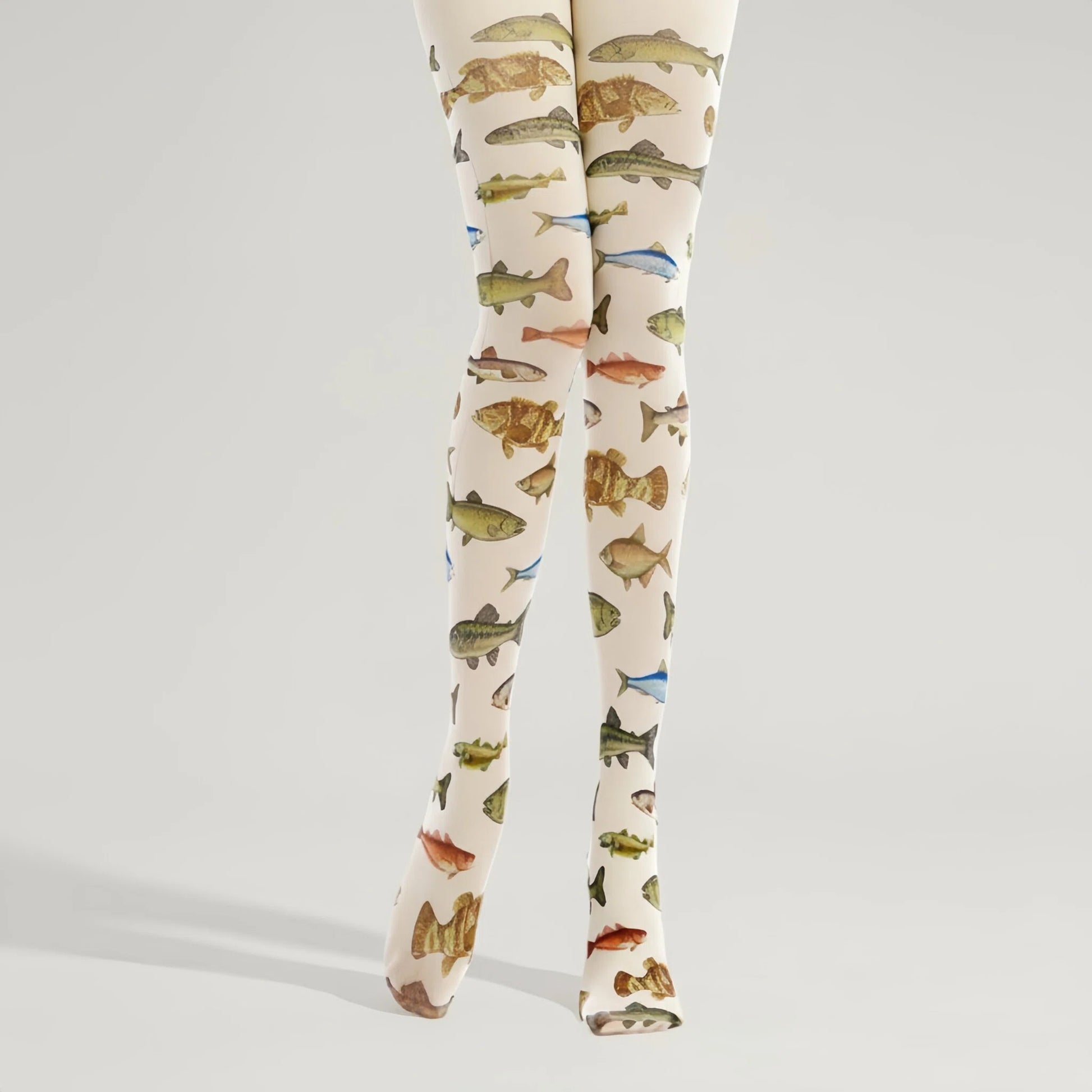 women fish funky tights