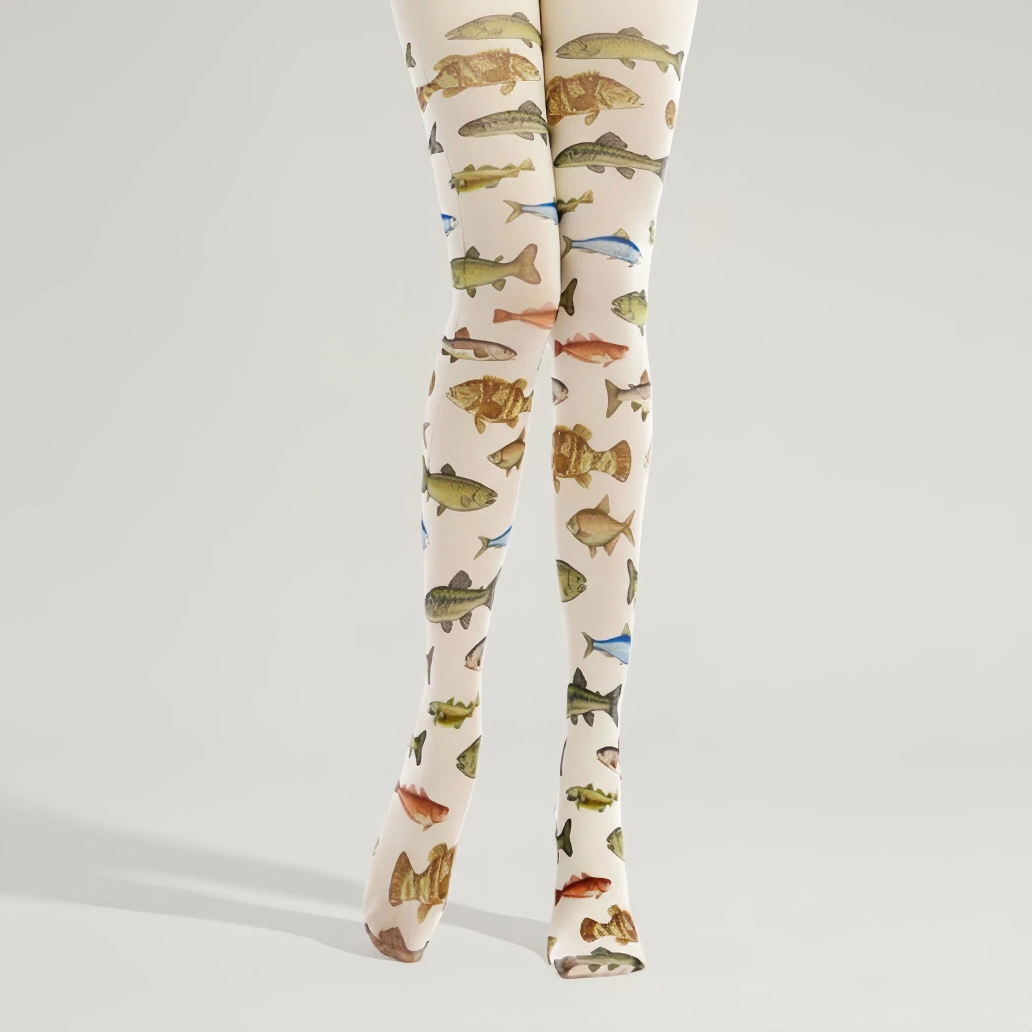 women fish funky tights