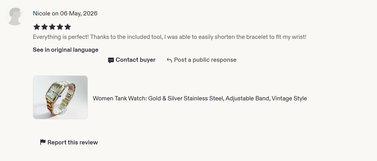 women tank watch silver luxury style SHARVI UK