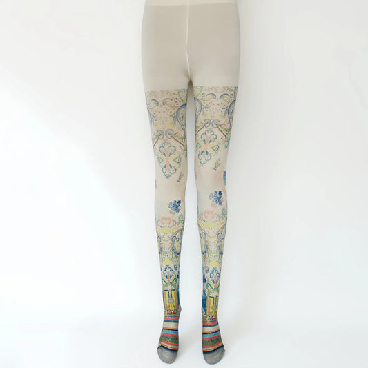 Medieval Patterned Tights Vintage-Grainvity