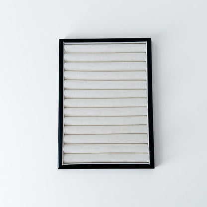 wood ring holder display tray