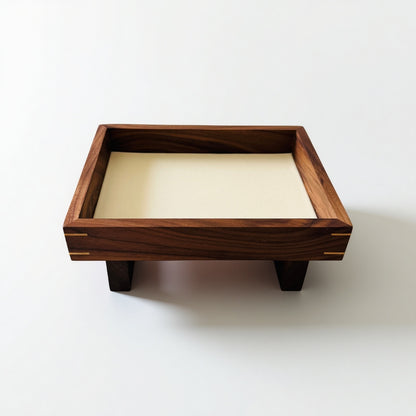 wood tray desk organiser