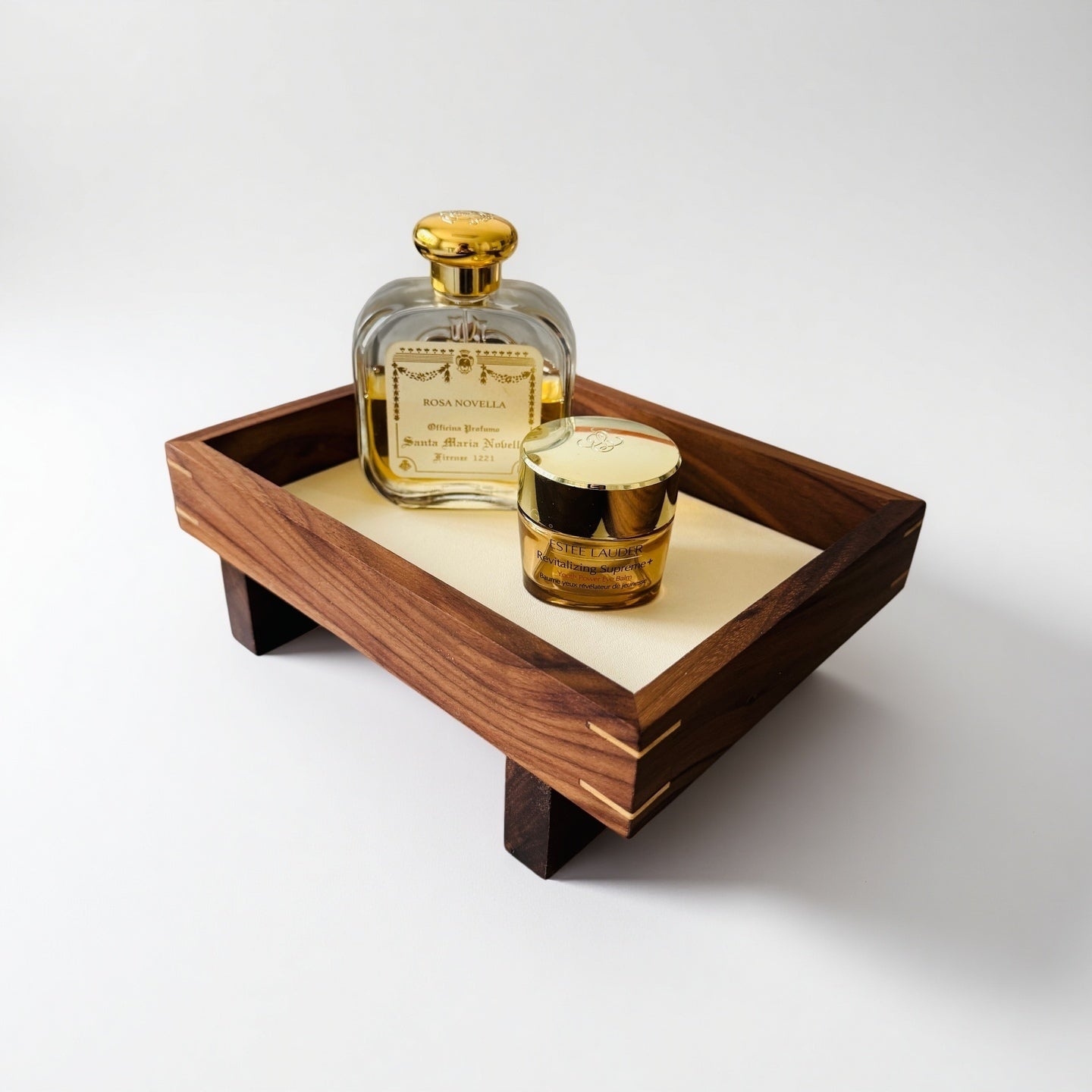 wood tray desk organiser