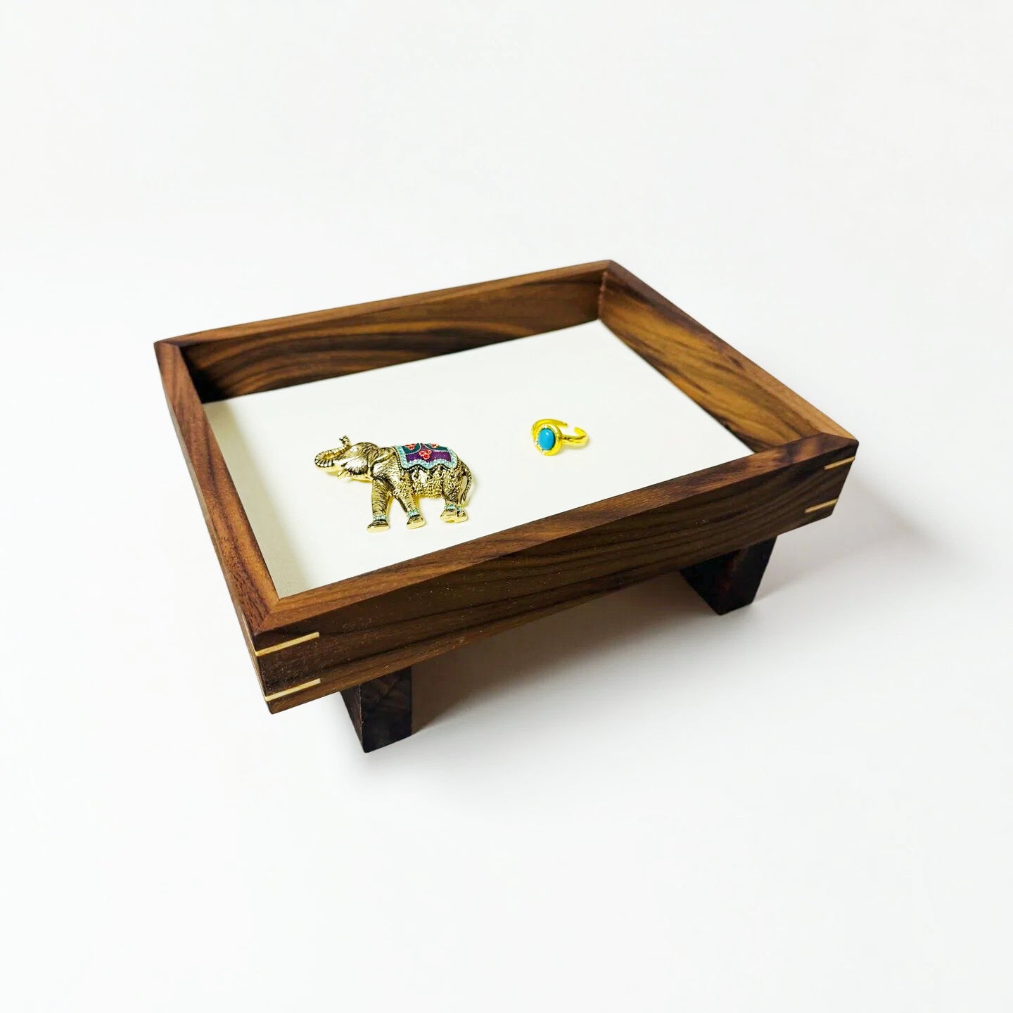 wood tray desk organiser